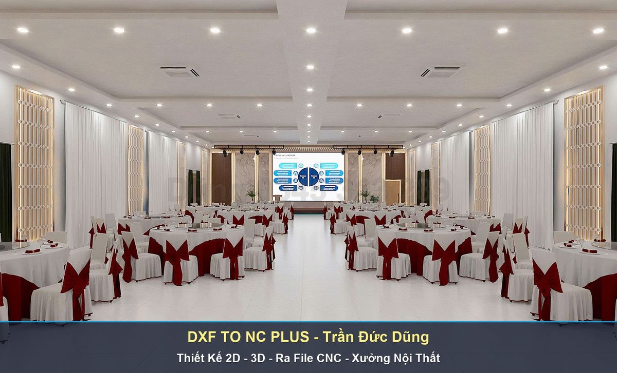 Giải pháp đánh số thứ tự file NC với DXF TO NC PLUS - Phối cảnh công trình nội thất gỗ công nghiệp