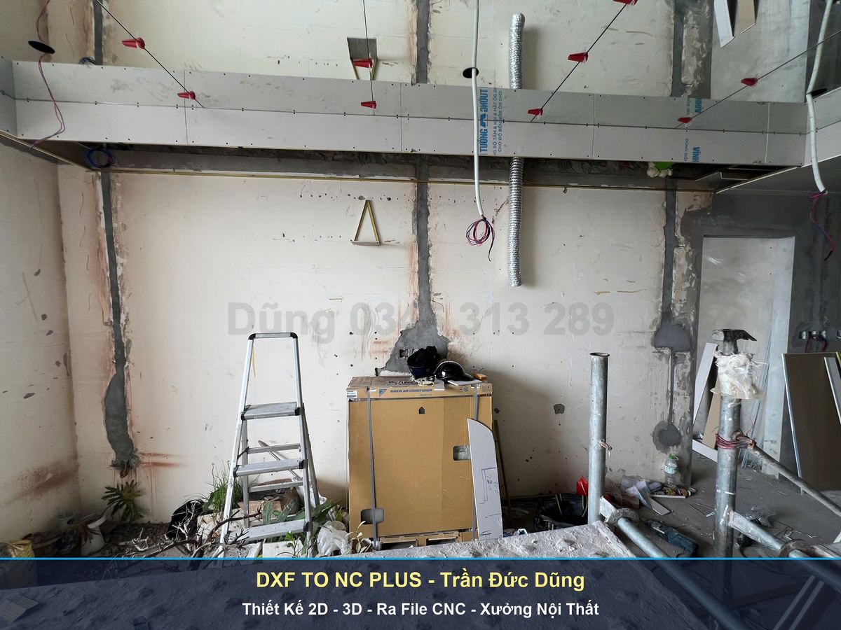 Tích hợp DXF TO NC PLUS cho phần mềm Vectric Aspire V9.5 - Phối cảnh công trình nội thất gỗ công nghiệp