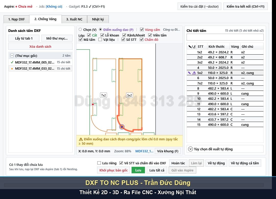 Tối ưu quy trình sản xuất CNC với phần mềm DXF TO NC PLUS - Giao diện phần mềm DXF TO NC PLUS